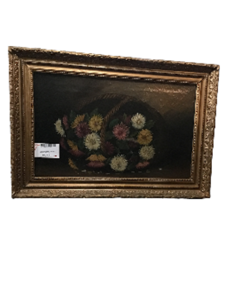 L.VAUTHIER hst sdg le panier de fleurs cadre dor 79 X 54 CM