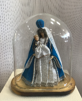 GLOBE FEMME RELIGIEUX AVEC VERRE HAUTEUR 40 CM