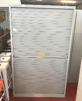 ARMOIRE METAL GRIS 1P RIDEAU COULISSANT 120 X 45 X H 198 CM