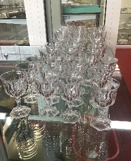 SERVICE DE VERRES CRISTAL FACETTES 32 PIECES