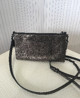 COACH sac dore bandouliere noire