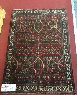 ABADEH TAPIS IRAN NOUE MAIN LAINE DOM RGE 107/152CM 