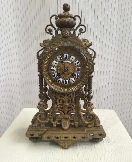 CARTEL BRONZE 1850 DUCOMMUN MONTPELLIER CARTOUCHE PORCELAINE  HAUTEUR 40 CM