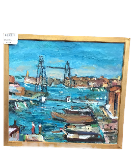 MONTOYA RAYMOND hsp marseille encadrement bois 61 x 67 cm