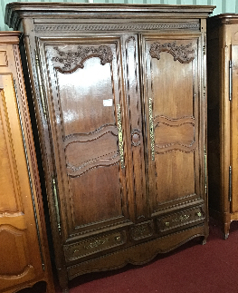 ARMOIRE XIXEME CHENE 2P 3T 63/168CM H215CM 