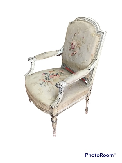 SALON LAQUE GRIS ST LXVI  BANQUETTE + 2 FAUTEUILS + 4 CHAISES