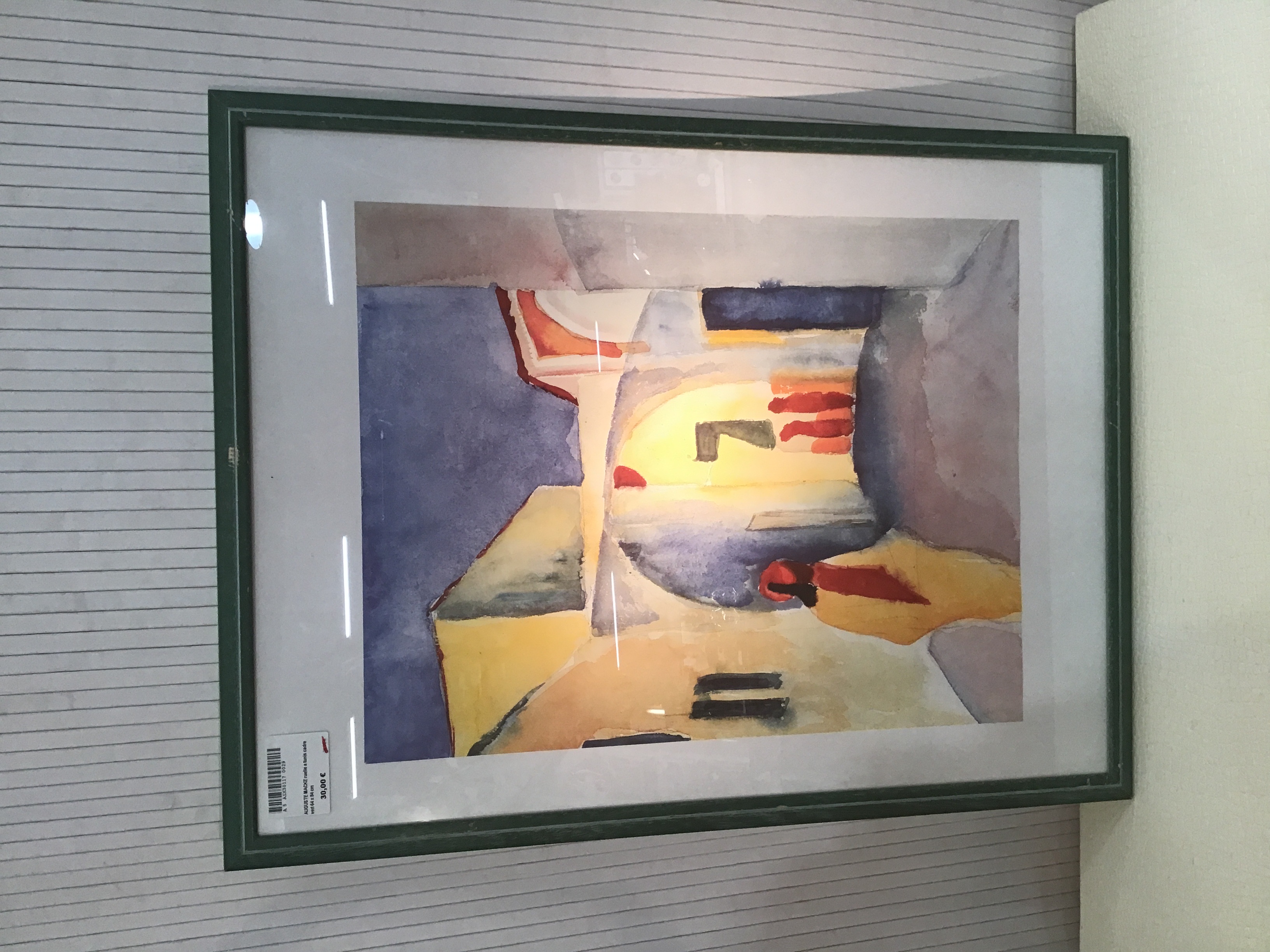 AUGUSTE MACKE ruelle a tunis cadre vert 64 x 84 cm