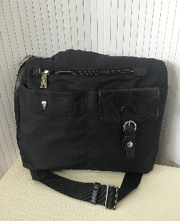 LANCASTER sac a main toile noir