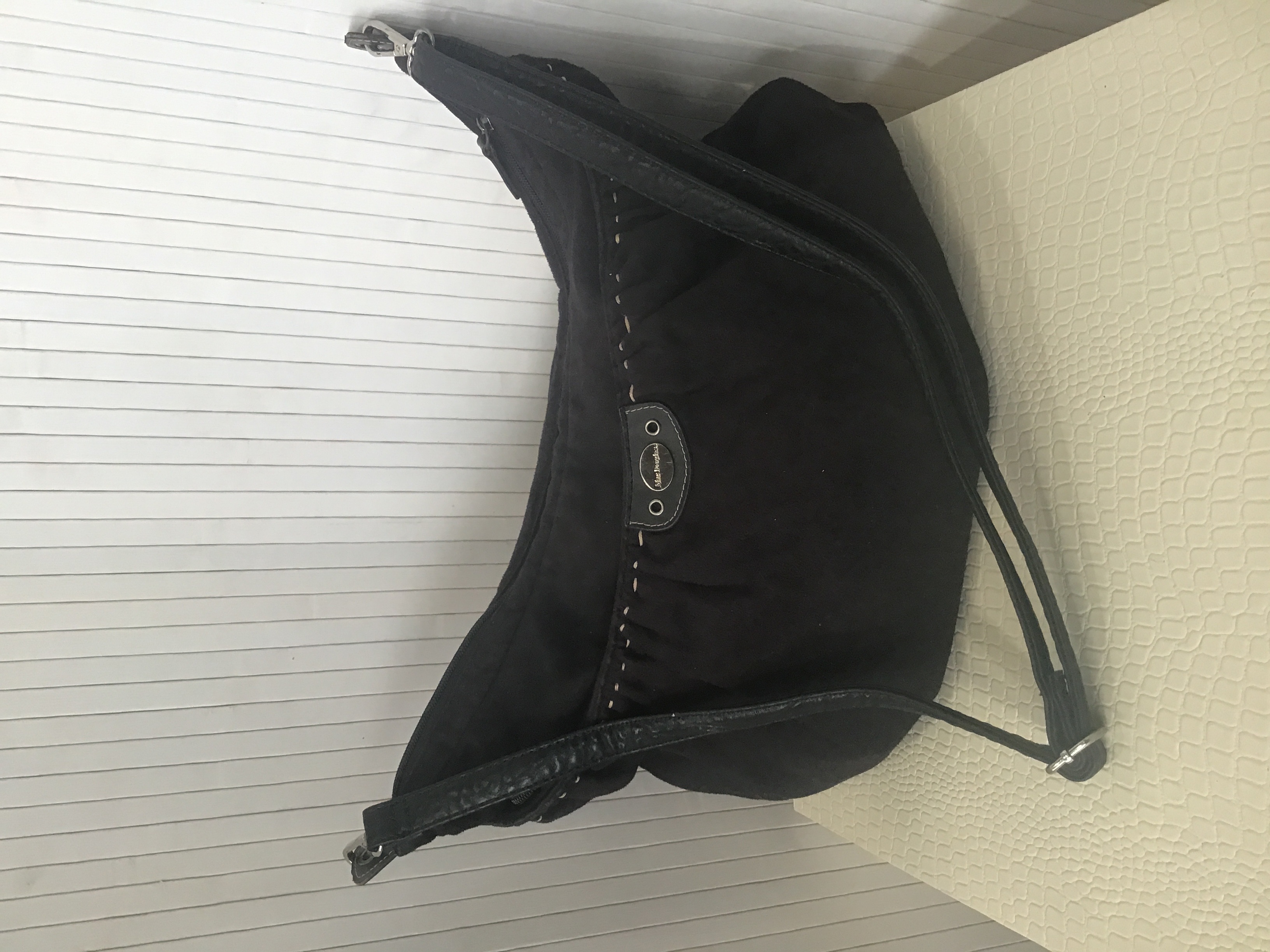 MAC DOUGLAS sac a main toile noir 