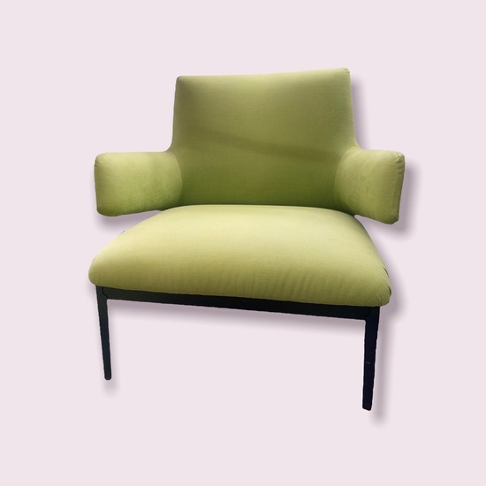 HUG ARFLEX CLAAESSON KOIVISTO  RUNE FAUTEUIL TISSU VERT POMME