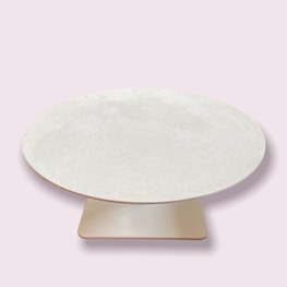PAOLA LENTI TABLE BASSE PIERRE RECONSTITUE REGLABLE DIAM 65 PRIX NEUF 1700 EURO