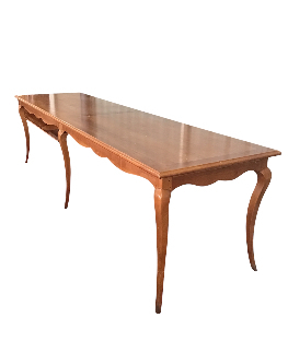 IMPORTANTE TABLE DE PRESENTATION BOIS PIED GALBE ST LXV 90/35CM 