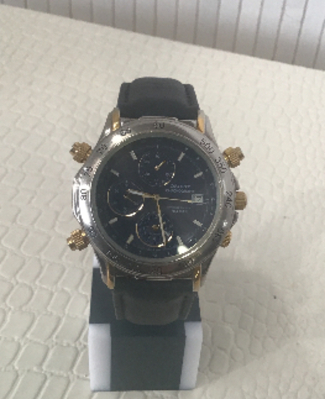 ORIENT MONTRE CHRONOGRAPH BRACELET CUIR NOIR 