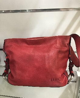 LUPO sac a main cuir rouge 