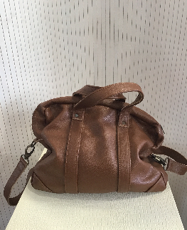 ANAKIARA sac a main cuir marron