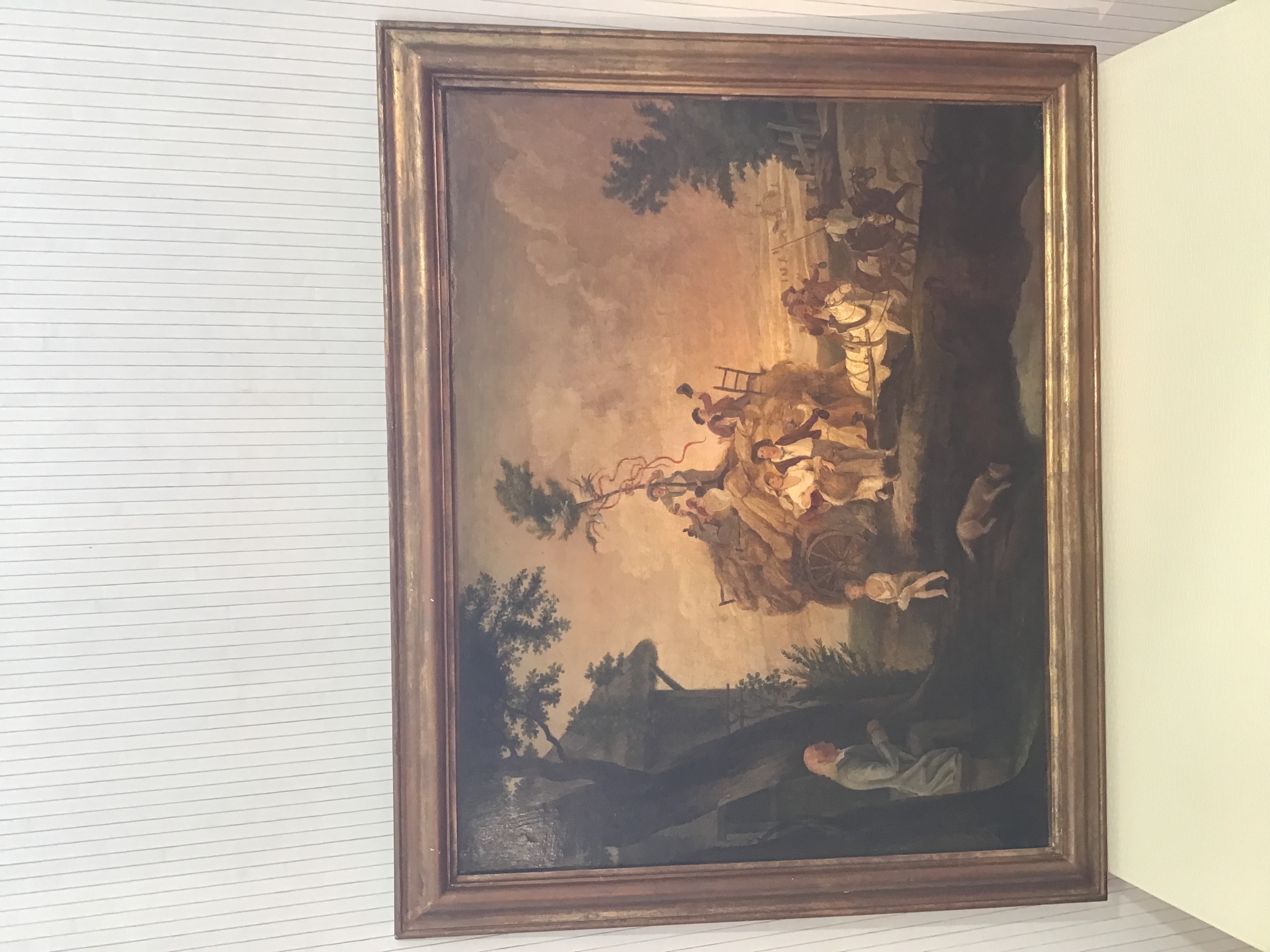 ECOLE FLAMANDE XIXs allgorie de l t 106 X 87 cm
