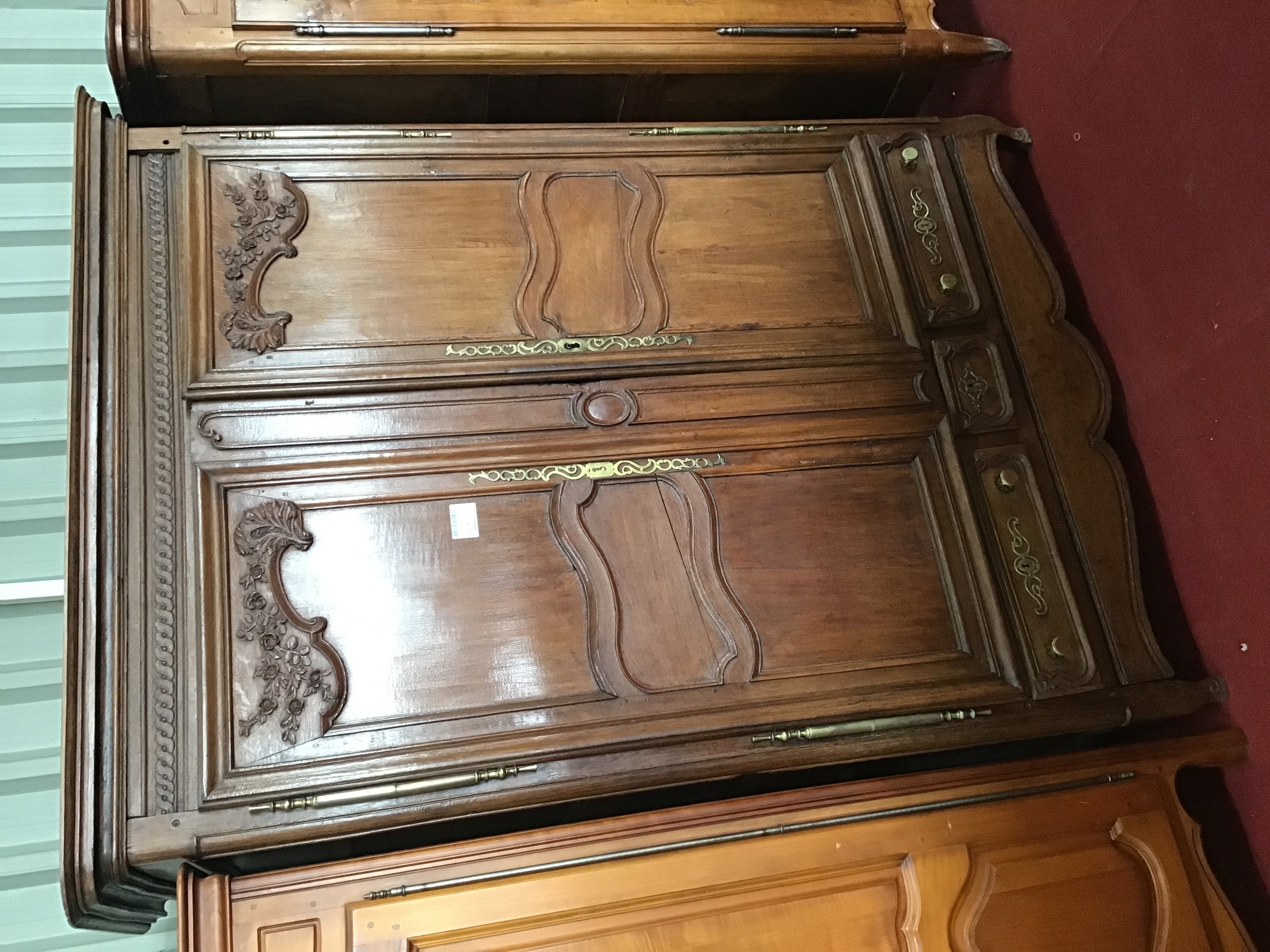 ARMOIRE XIXEME CHENE 2P 3T 63/168CM H215CM 